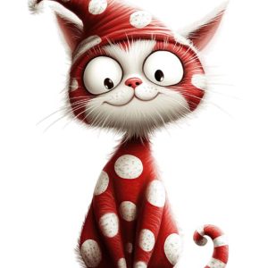 65 Hi-Res Whimsical Christmas Cats!